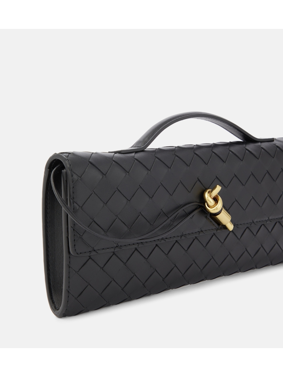 Длинный маленький кожаный клатч Andiamo Bottega Veneta